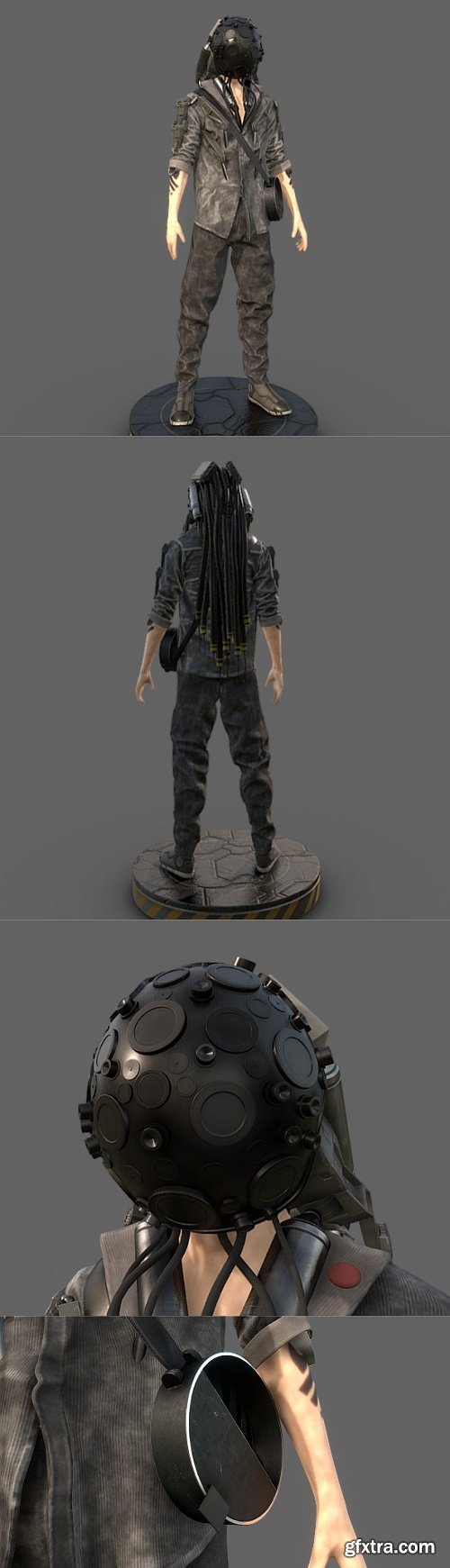 Survivor Cyborg 3D model