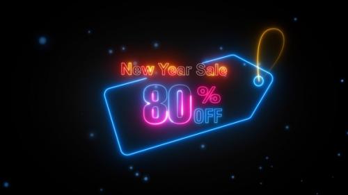 Videohive - New Year Sale Discount Tag 80 Percent Off - 42642524