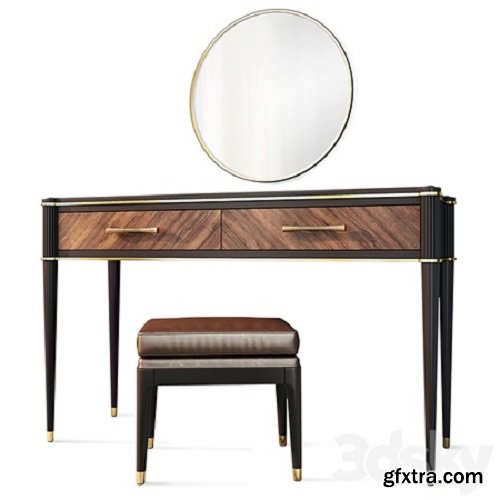 Dressing table / console with mirror Venice. Dressing table, vanity by Classico Italiano