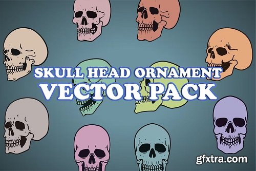 Hand Drawing Skull Head Illustration H2CSDDC