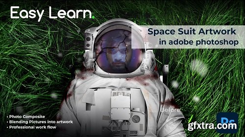 Space Suit Men Compositing in Adobe Photoshop | Create Artwork from Photo with Photomanipulation