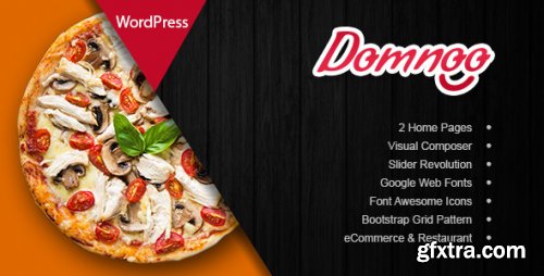 Domnoo - Pizza & Restaurant WordPress Theme v1.33 Nulled