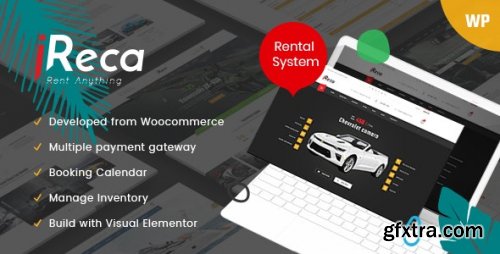 Themeforest - Ireca - Car Rental Boat, Bike, Vehicle, Calendar WordPress Theme v1.5.5 - Nulled