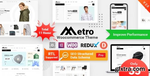 Themeforest - Metro - Minimal WooCommerce WordPress Theme v2.3.0 24204259 Nulled