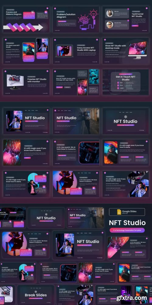 NFT Studio IT & Technology Google Slides Template