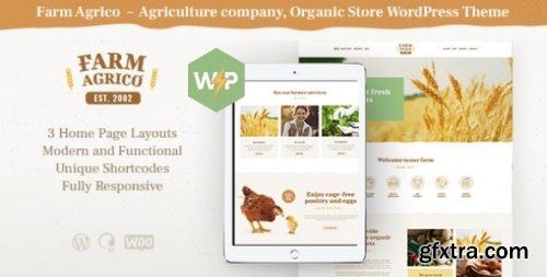 Themeforest - Farm Agrico - Agricultural Business WP Theme v1.3.5 - 21848343 - Nulled