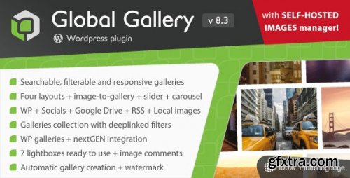 Codecanyon - Global Gallery - Responsive Gallery Plugin For WordPress v.8.3.2 - 3310108 - Nulled