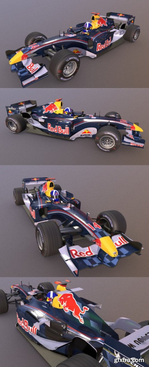 Red Bull Racing RB1 (2005) 3D Model