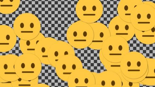 Videohive - Emojii Neutral Face Transition | UHD | 60fps - 42701926