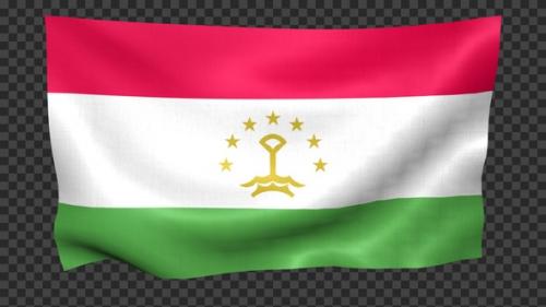Videohive - Tajikistan Flag Waving Looped - 42705511