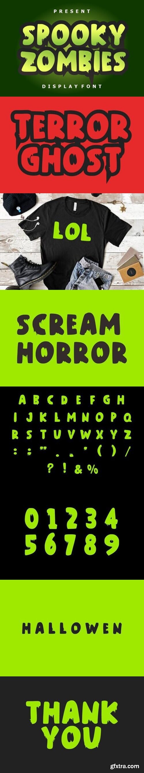Spooky Zombies Font