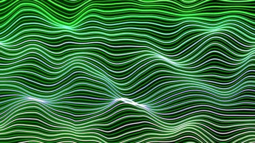Videohive - multicolor trendy geometric line wave animated. Futuristic colorful wireframe wave. Vd 140 - 42646686