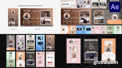 Videohive Social Media Endscreens for After Effects 42679176