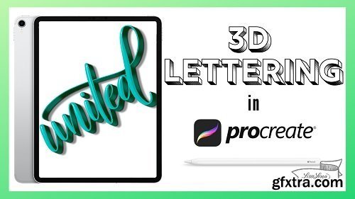  3D Lettering in Procreate