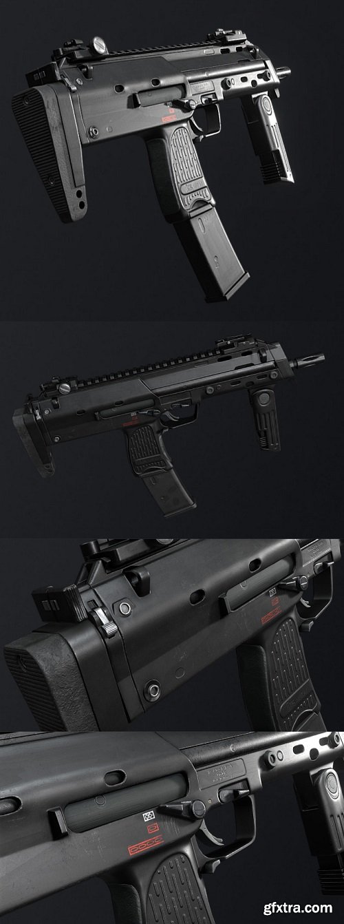 H&K MP7A1 3D Model