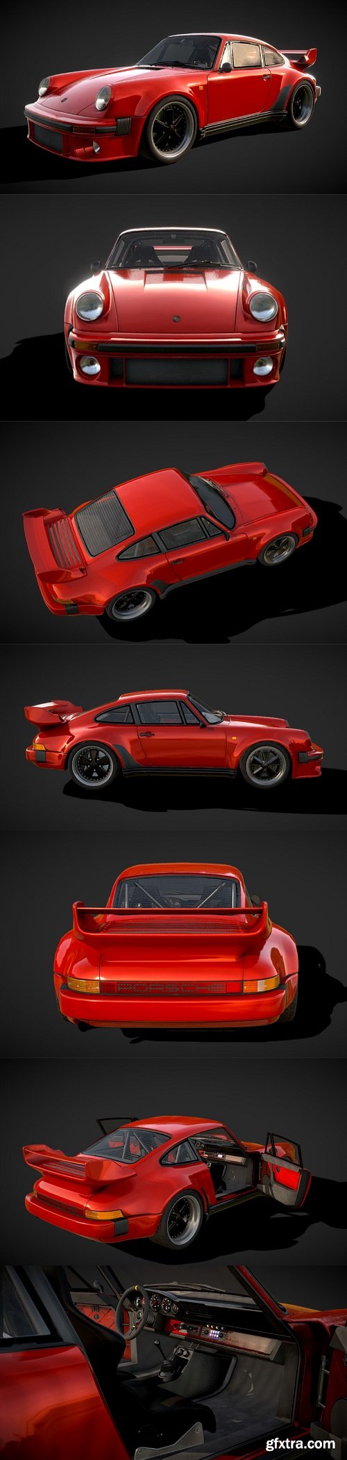 Porsche 930 Turbo 3D Model