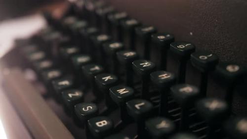Videohive - Keyboard of an Old Typewriter - 42679559