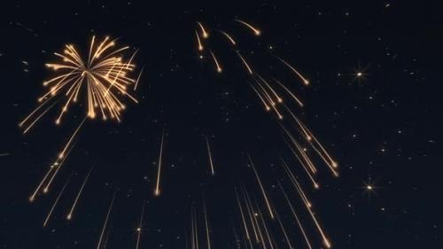 Videohive - New Year Celebration Fireworks Background - 42660046