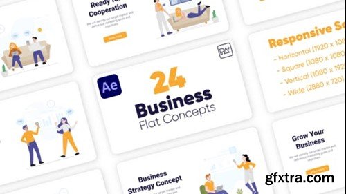 Videohive Business Flat Concepts For After Effects 42782392