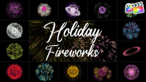 Videohive - Holiday Fireworks for FCPX - 42711192