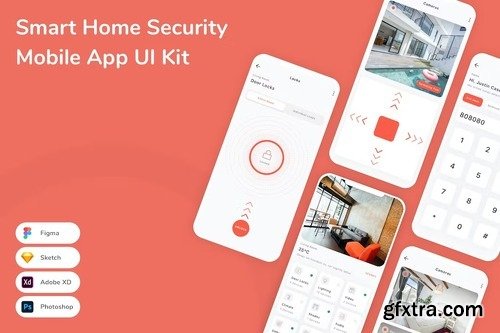 Smart Home Security Mobile App UI Kit TJLYB8J