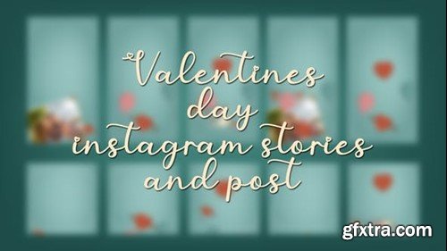 Videohive Valentines day instagram stories and post 42802024