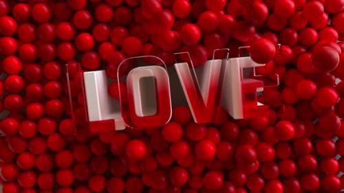 Videohive - 3D Text Sphere Love Valentine Day - 42580970
