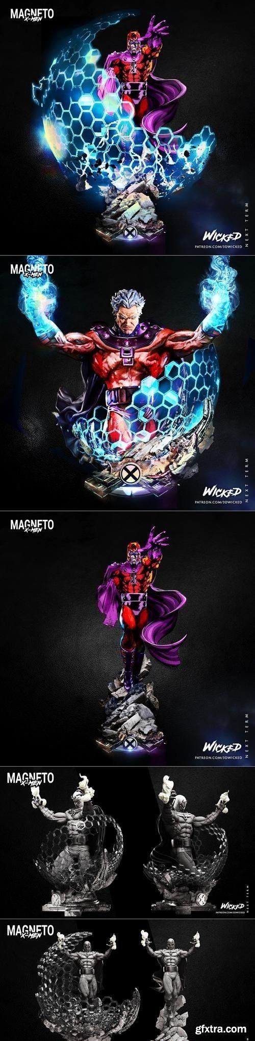 Wicked - Magneto - Statue and Bust – 3D Print