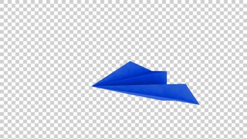 Videohive - Paper Plane Flying On The Air Blue V3 - 42770209