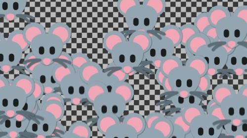 Videohive - Emojii Mouse Face Transition | UHD | 60fps - 42784114