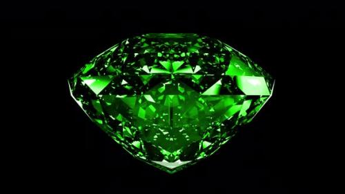 Videohive - Green Diamond Alpha Loop - 42790626