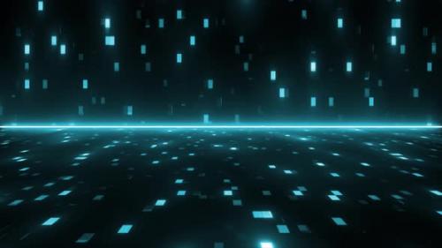 Videohive - Glowing Shape Square High Tech Background. Futuristic High Technology Background, Digital Computer - 42762740