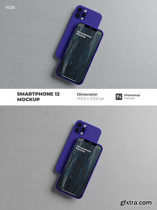 Smartphone 12 Mockup BXCU6Z9