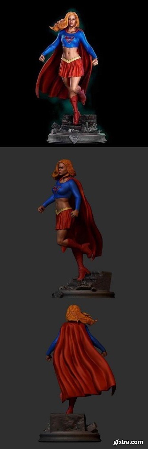 Marvel Super Girl – 3D Print Model