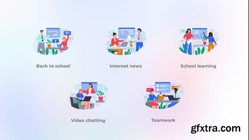 Videohive School Learning - Flat Concepts 42903114