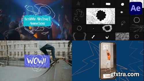 Videohive Scribble Abstract Animations for After Effects 42879631