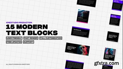 Videohive Modern Text Blocks 42895316