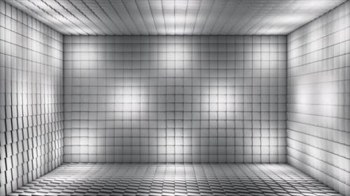 Videohive - Broadcast Pulsating Hi-Tech Blinking Illuminated Cubes Room Stage 09 - 42891142