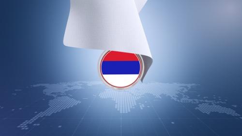 Videohive - Cloth Republika Srpska Flag Reveal - 42923043