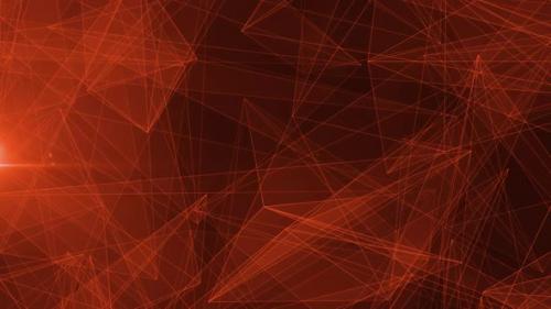 Videohive - Connected Lines And Shapes On A Plexus Surface Orange - 42923048