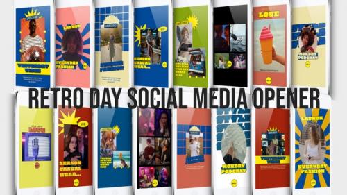 MotionArray - 16 Retro Day Social Media Opener - 1022814