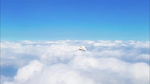 Videohive - Paper Airplane Fly v1 - 4k - 42923145