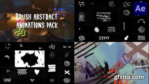 Videohive Brush Abstract Animations Pack for After Effects 42923636