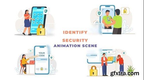 Videohive Identify Security Animation Scene 42926372