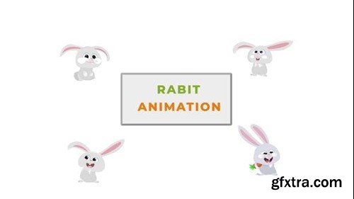 Videohive Cute Small Rabbit Animation Scene 42925330