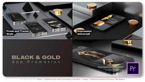 Videohive - Black N Gold App Promotion - 42800573