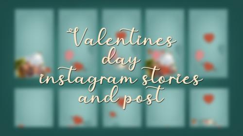Videohive - Valentines day instagram stories and post - 42901760