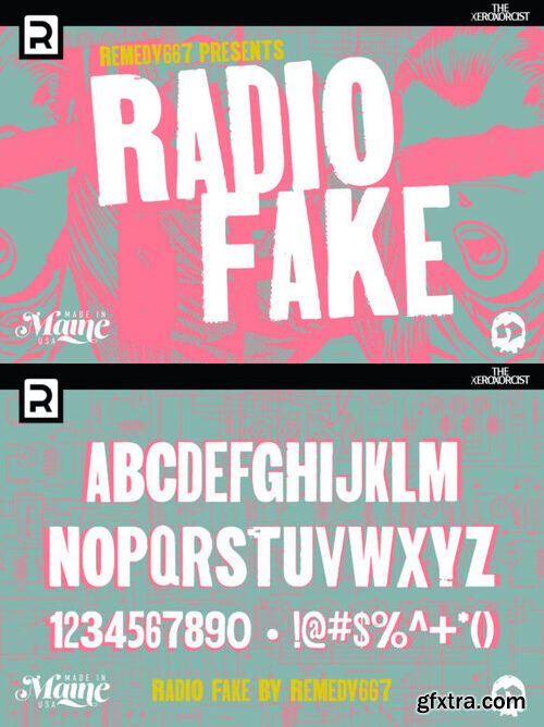 Radio Fake Font