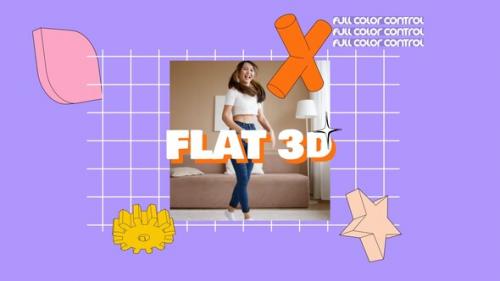Videohive - Flat 3D Pop Intro - 42906677