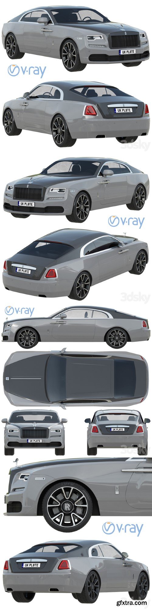 Rolls-Royce Wraith 3d model